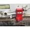 The Equipment Lock Company Rolling Door Lock secures the handle of a roll up door in the downward position RDL-KA - alternate 2